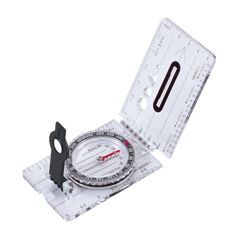 Bússola Dobrável Lokal Azteq com Lente de Aumento e Régua Escala 0° a 360°