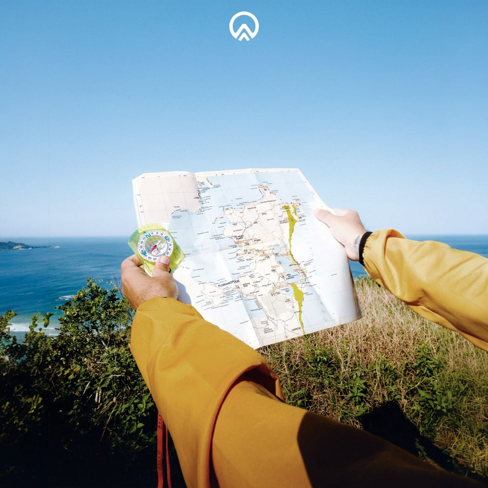 Bússola Racer Compacta Azteq com Marcação de Declinação Magnética