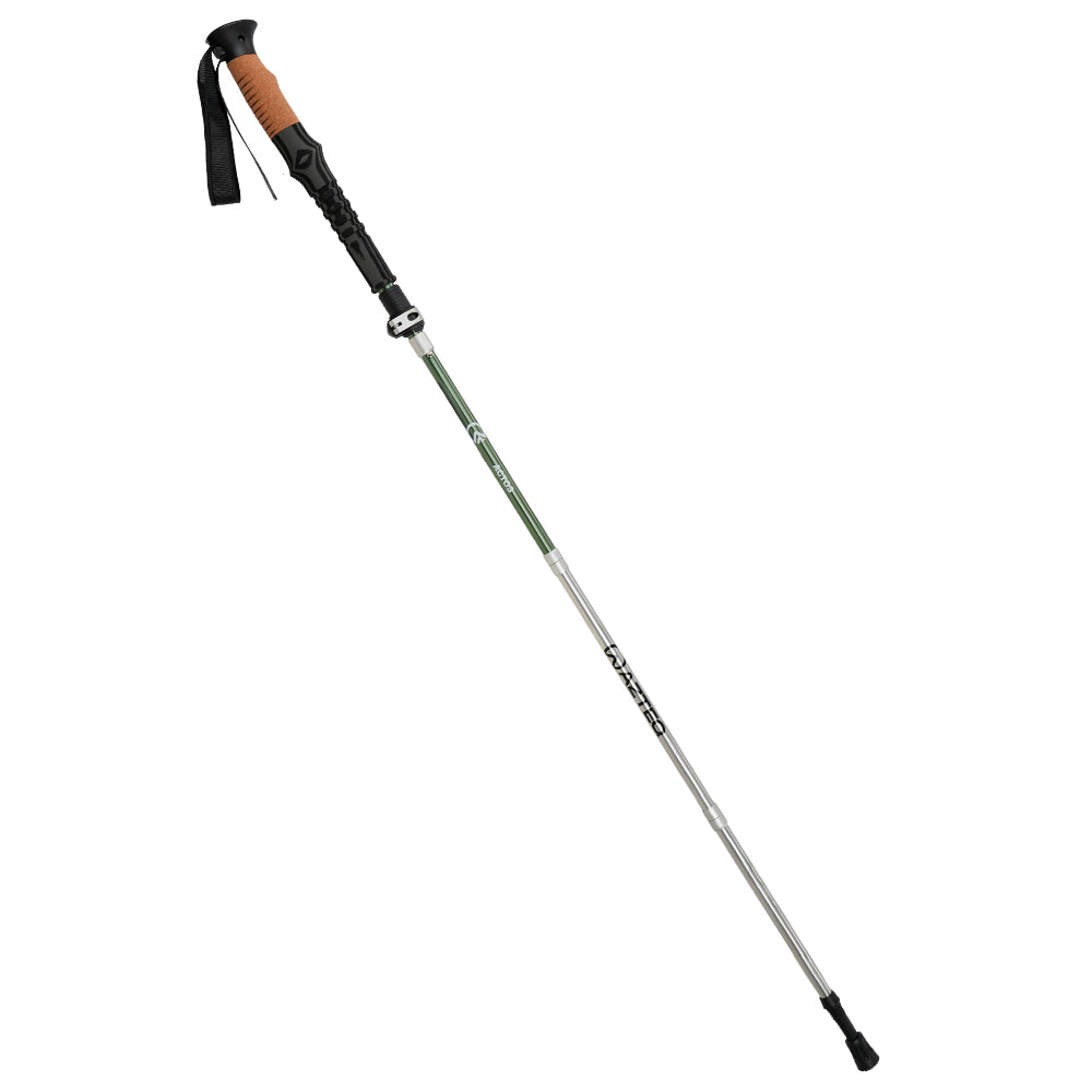 Bastão de Caminhada 115cm - 135cm, Trava Rápida e Manopla de Cortiça Actos Azteq