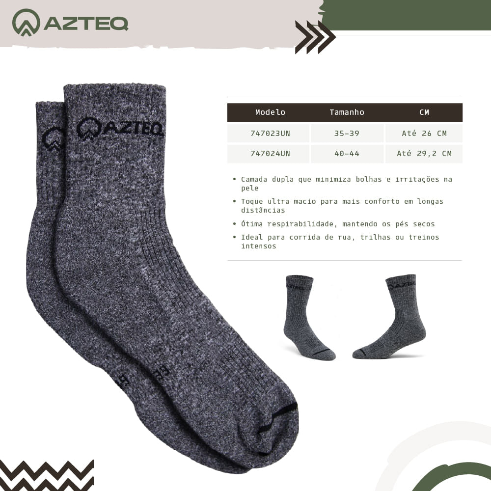 Par de Meias Azteq Duble