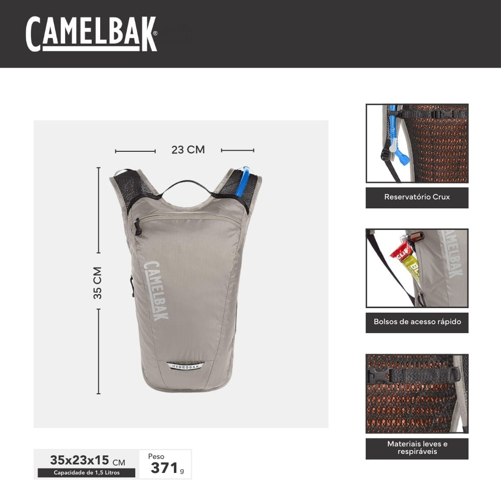 Mochila de Hidratação 1,5L Hydrobak Light CamelBak