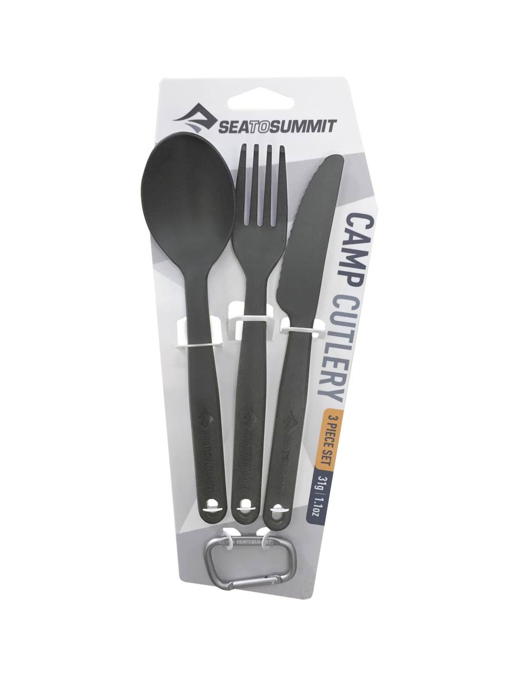 Conjunto com 3 talheres Sea to Summit Camp Cutlery