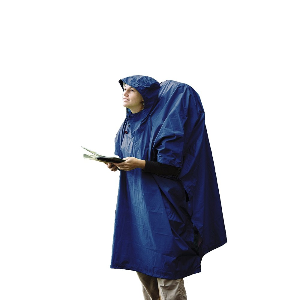 Poncho Tarp 70D Sea to Summit pode ser utilizado como poncho ou abrigo