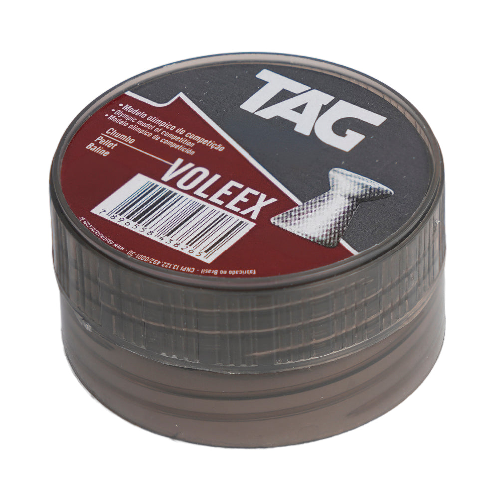 Chumbinho Voleex 5,5 mm TAG de competição (olímpico) - 125 peças