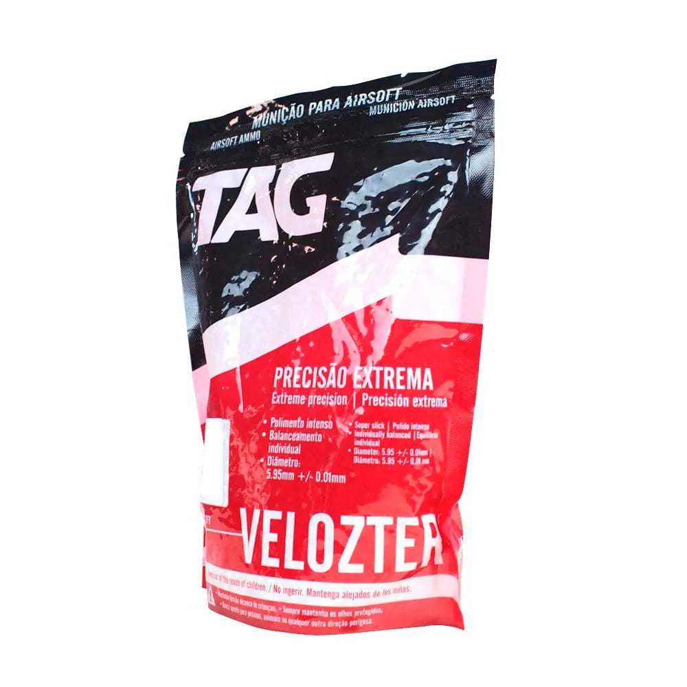 Munição BBs para airsoft Velozter 0,30 gramas TAG
