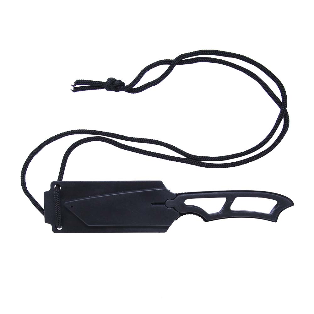 Faca tática Boot TAG com bainha rígida e cordão de segurança