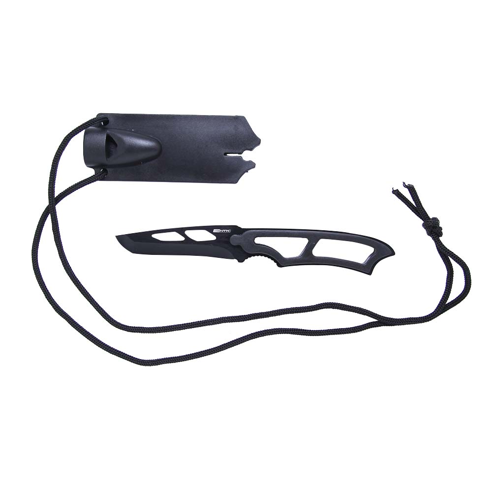 Faca tática Boot TAG com bainha rígida e cordão de segurança