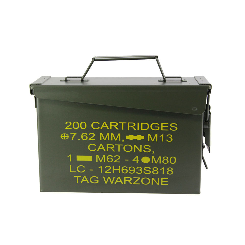Caixa de Munição Ammo Box TAG Para Até 200 Munições