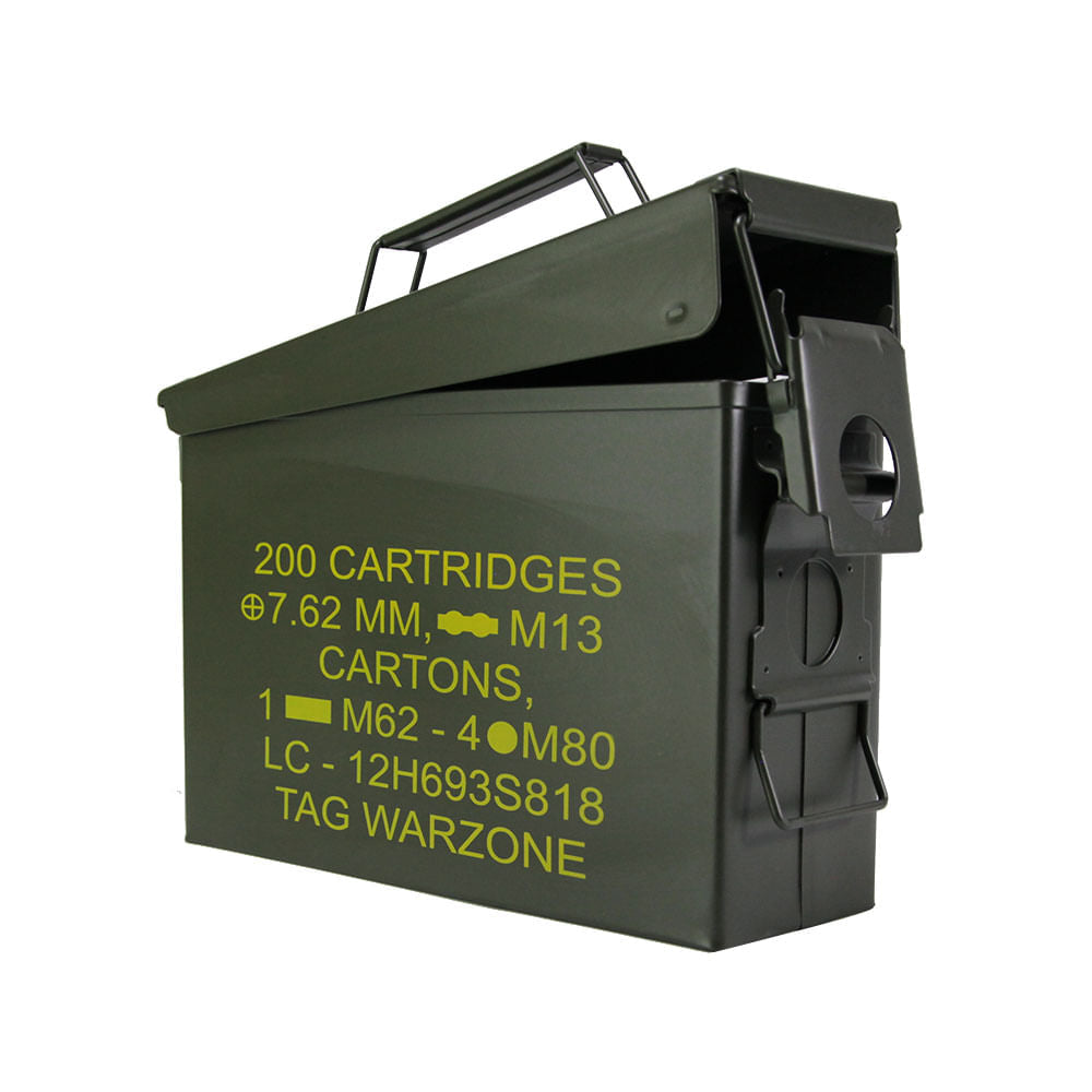 Caixa de Munição Ammo Box TAG Para Até 200 Munições