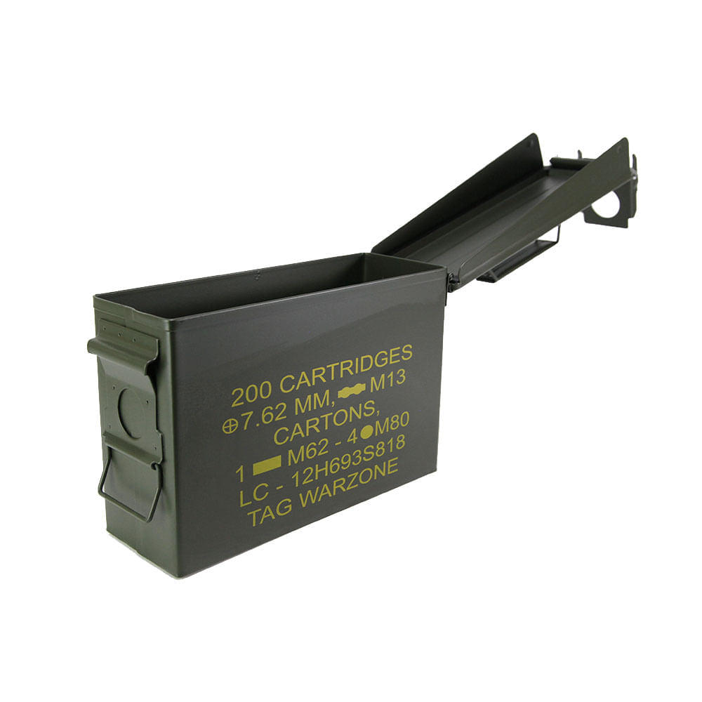 Caixa de Munição Ammo Box TAG Para Até 200 Munições