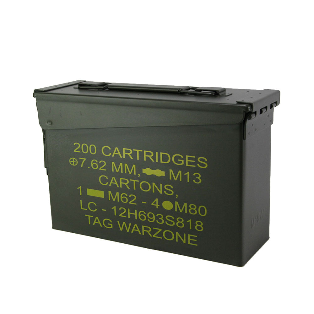 Caixa de Munição Ammo Box TAG Para Até 200 Munições