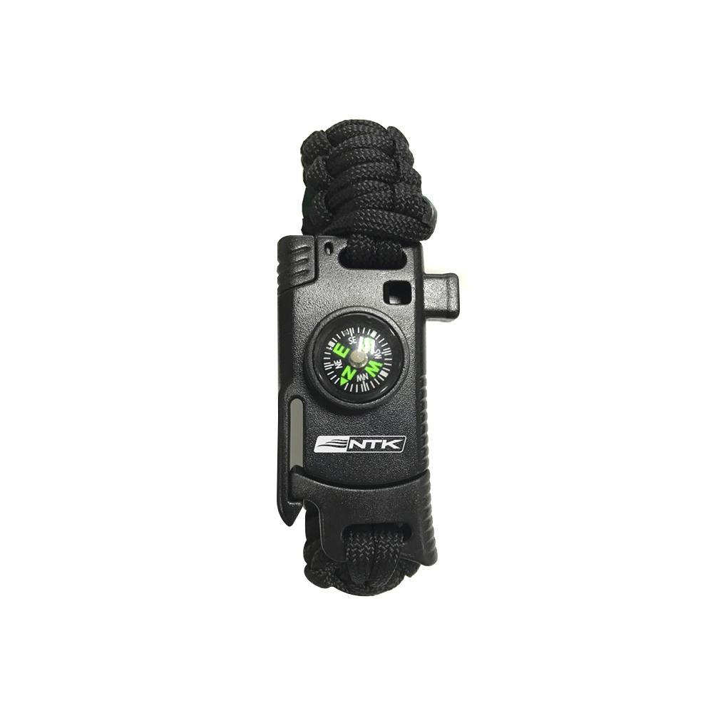 Pulseira Paracord GAC TAG com bússola e iniciador de fogo