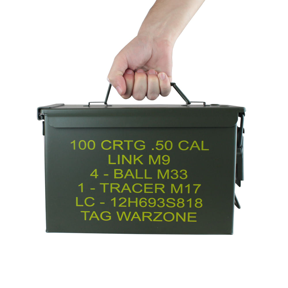 Caixa de Munição Ammo Box TAG Para Até 50 Munições