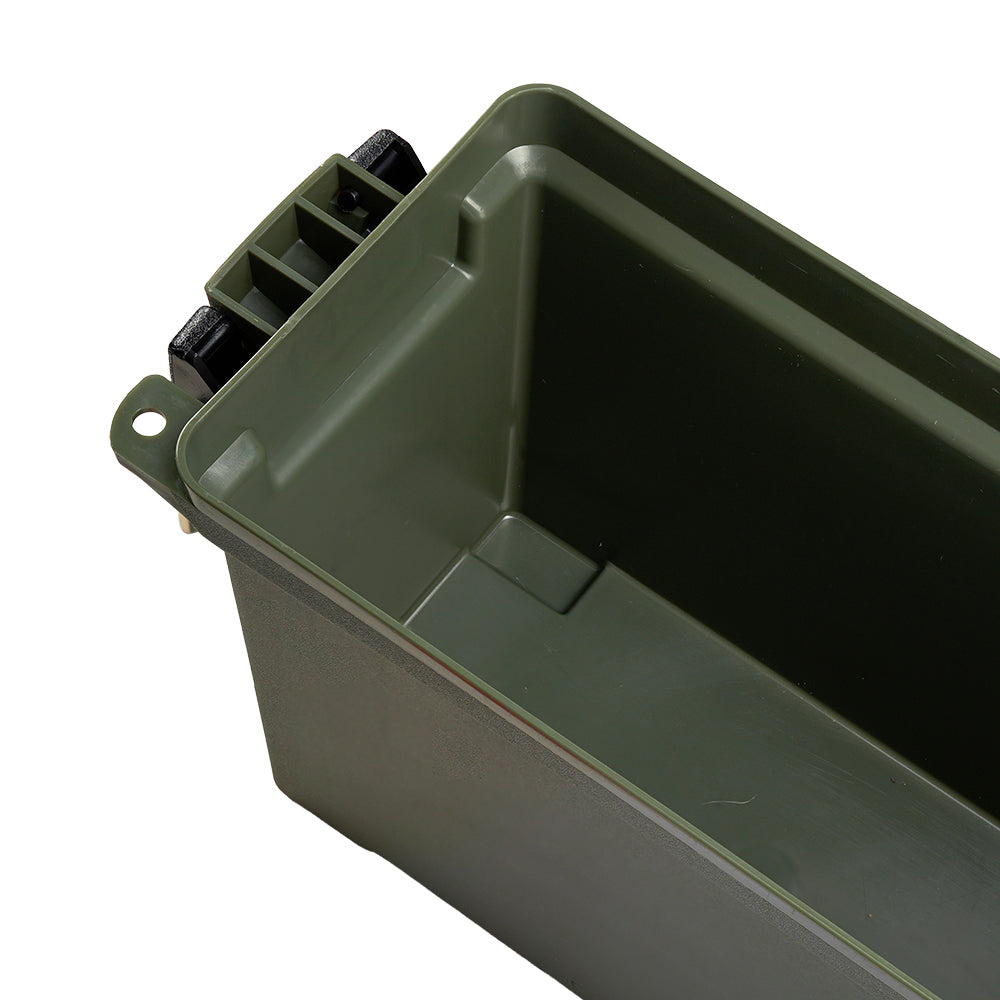 Caixa de Munição Poly Box TAG 29x14x19 com Trava Lateral e Furo para Cadeado