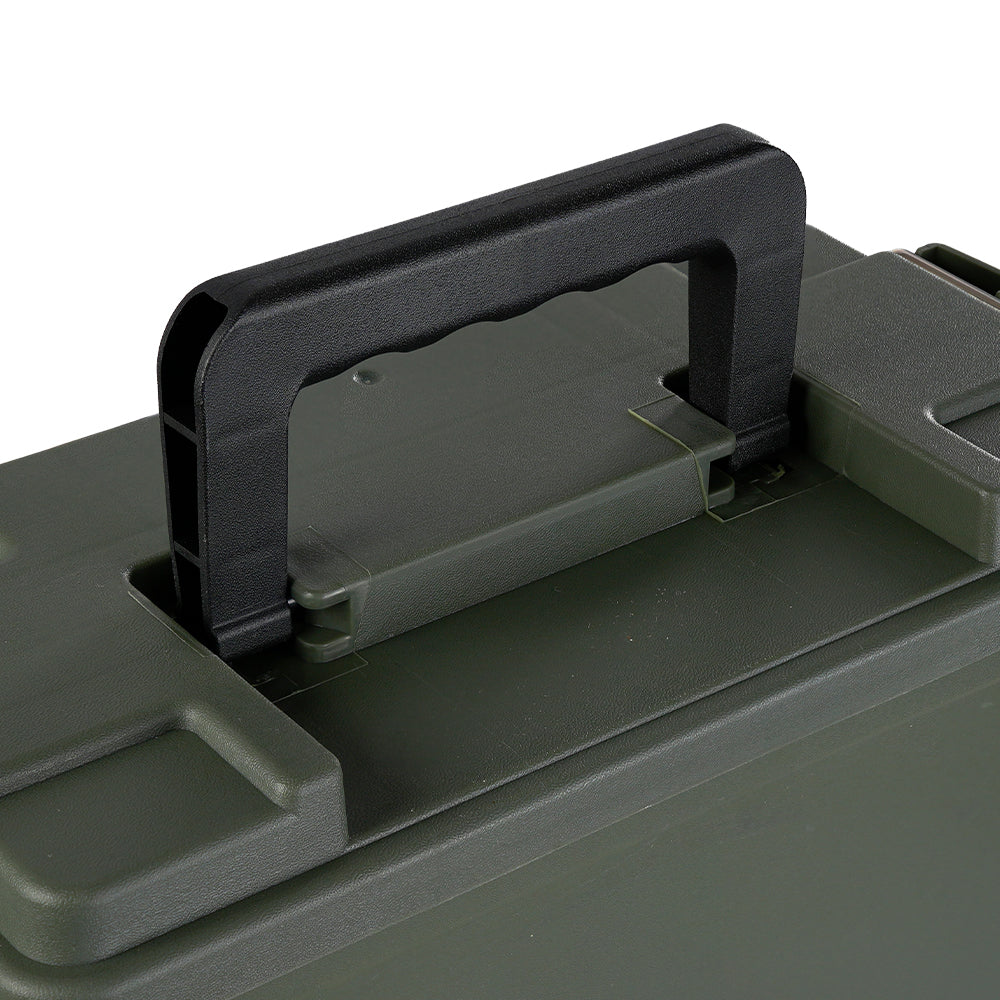 Caixa de Munição Poly Box TAG 29x14x19 com Trava Lateral e Furo para Cadeado