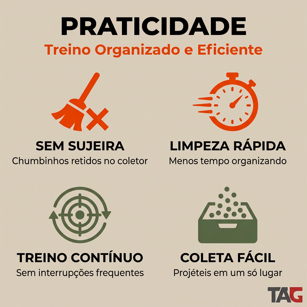 Alvo Coletor Trap Zero TAG para Carabina até 20J