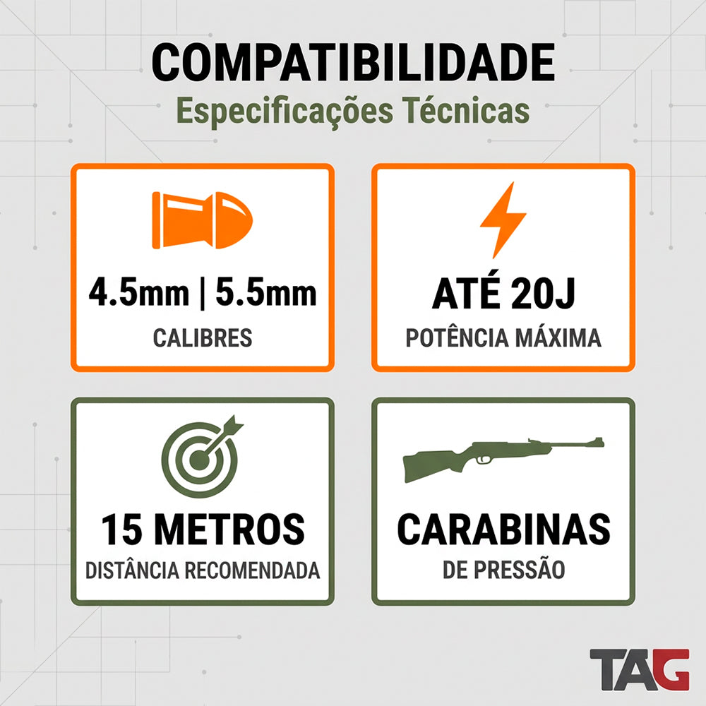 Alvo Coletor Trap Zero TAG para Carabina até 20J