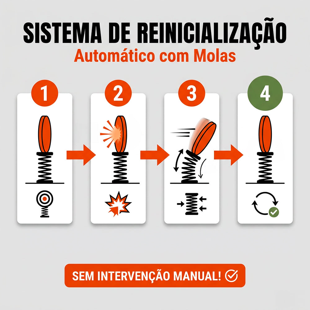 Alvo Metálico String Duplo 49cm TAG