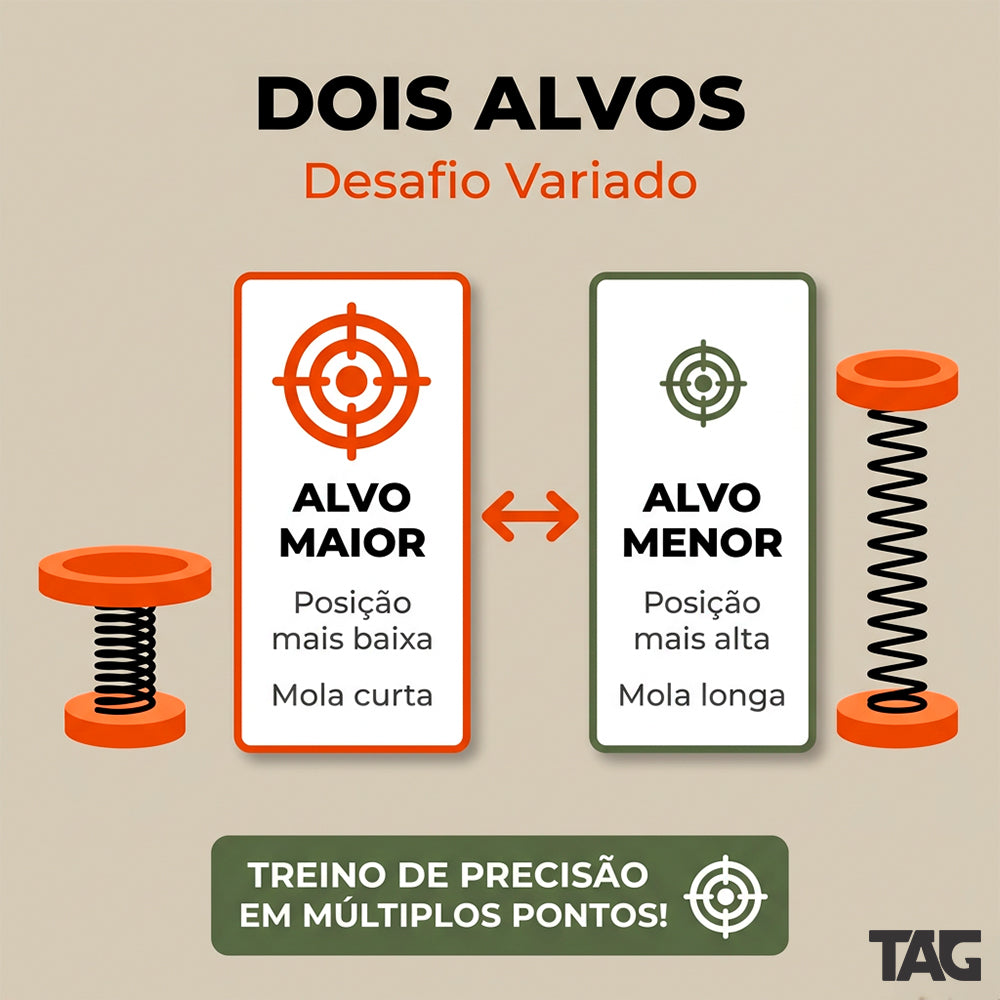 Alvo Metálico String Duplo 49cm TAG