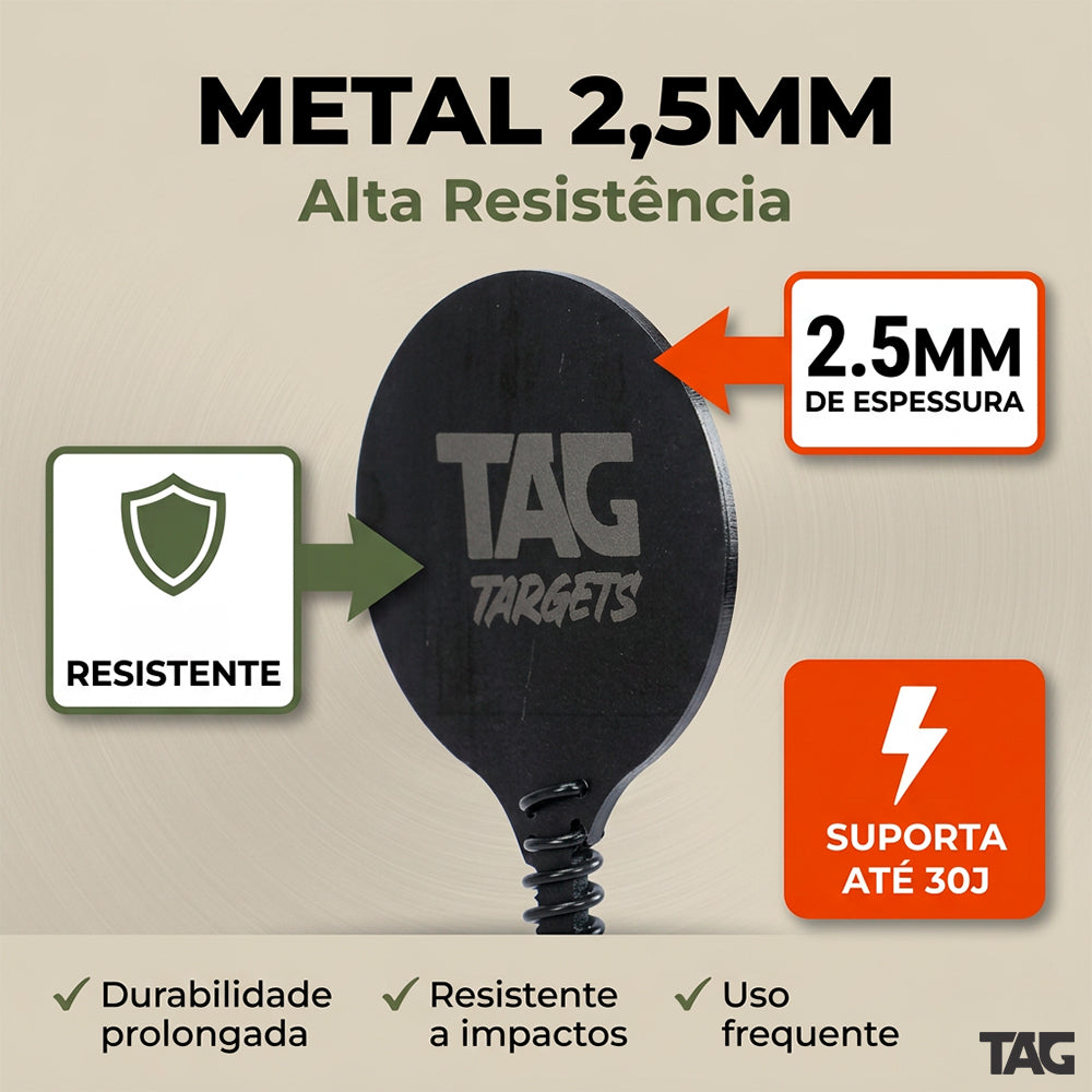 Alvo Metálico String Duplo 49cm TAG