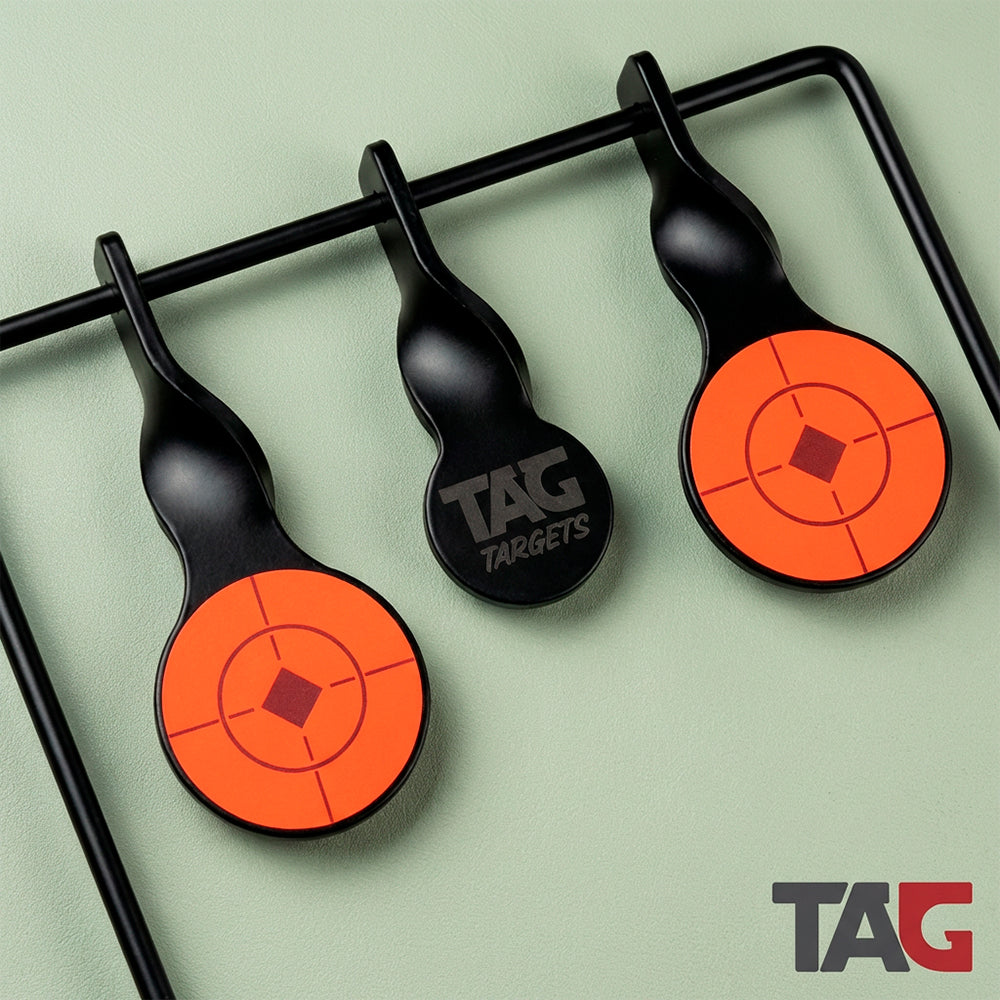 Alvo TAG Tri Spinning 26x13x30cm em Metal