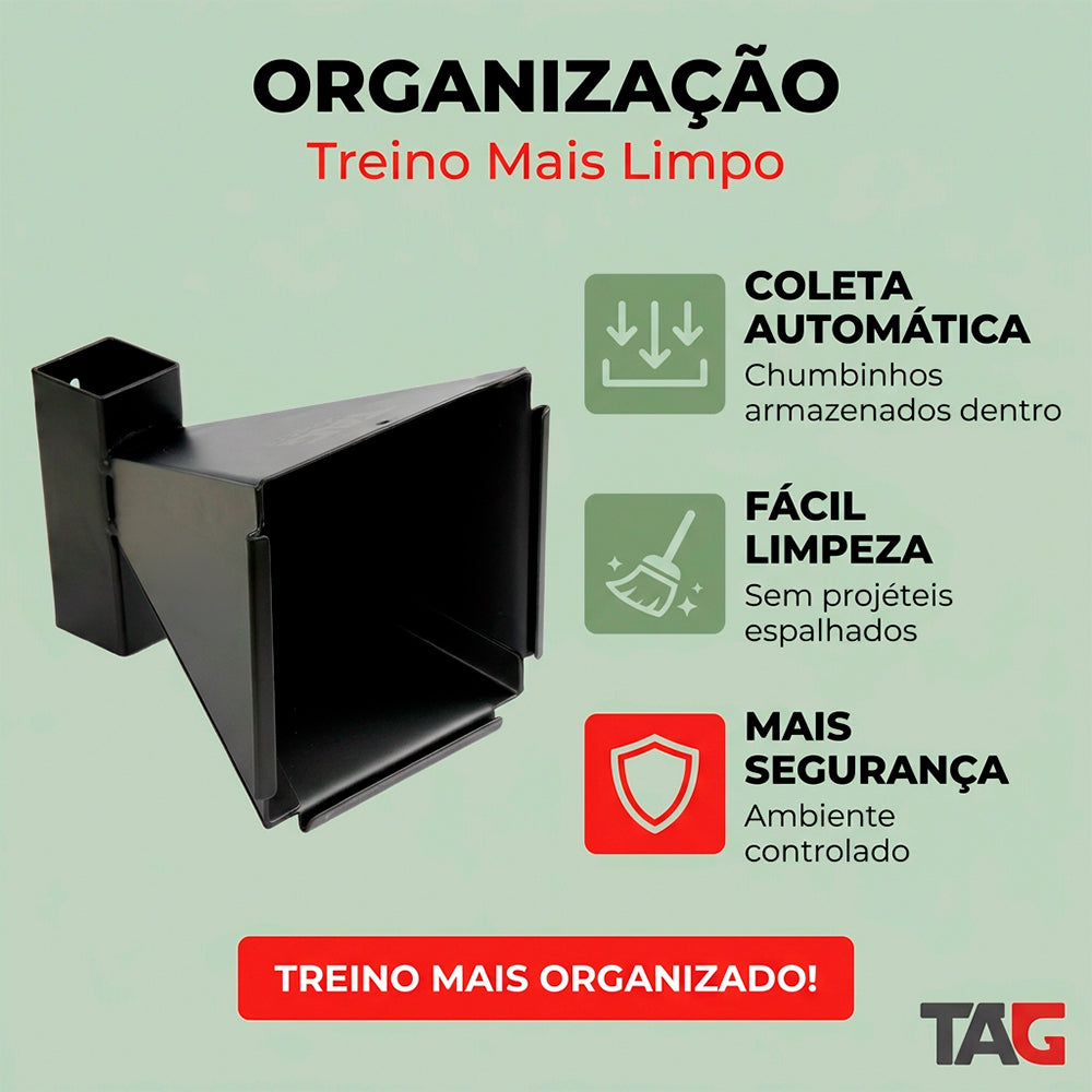 Alvo Coletor Catcher TAG para chumbinho 4.5mm e 5.5mm