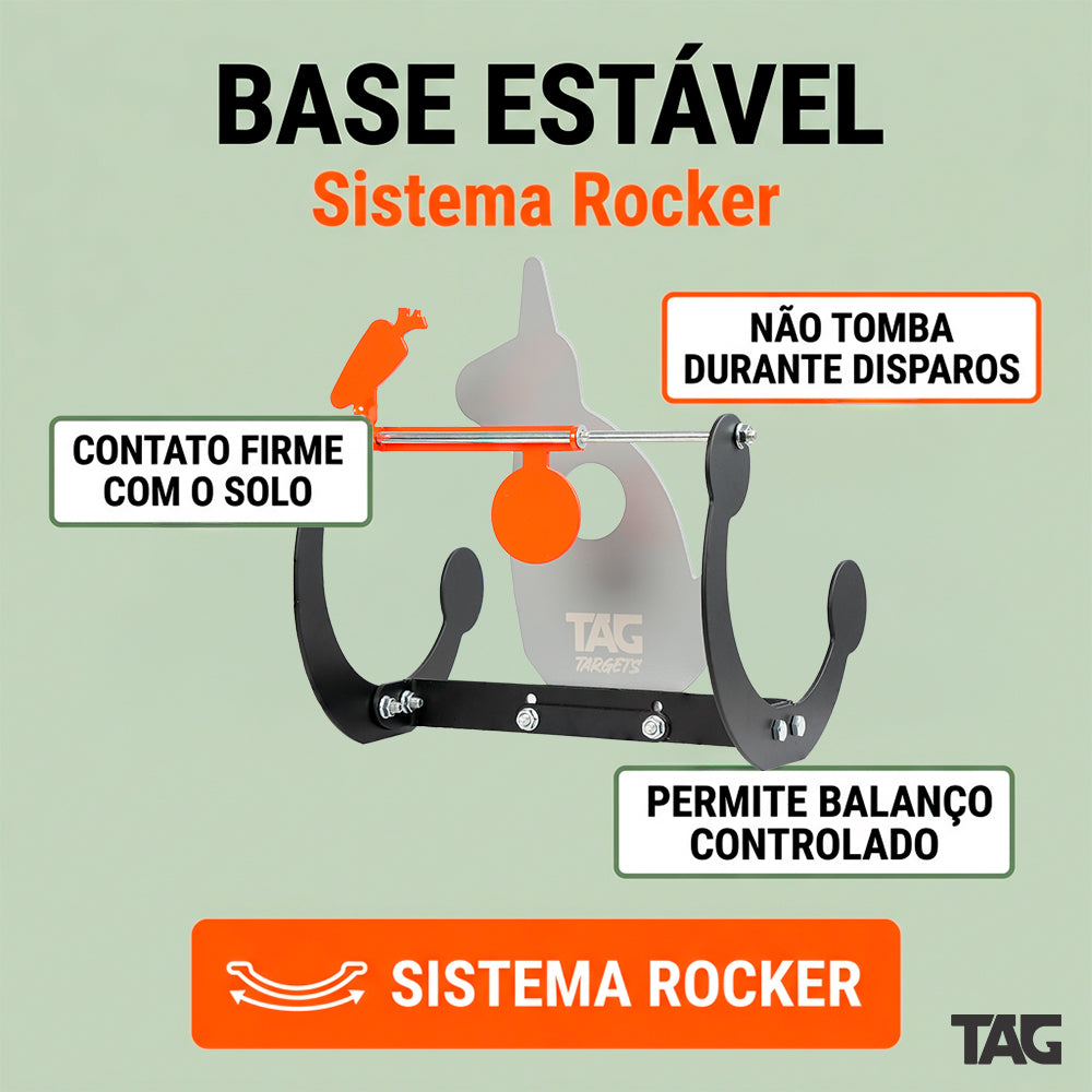 Alvo Metálico TAG Roll Crow para Carabinas até 30J