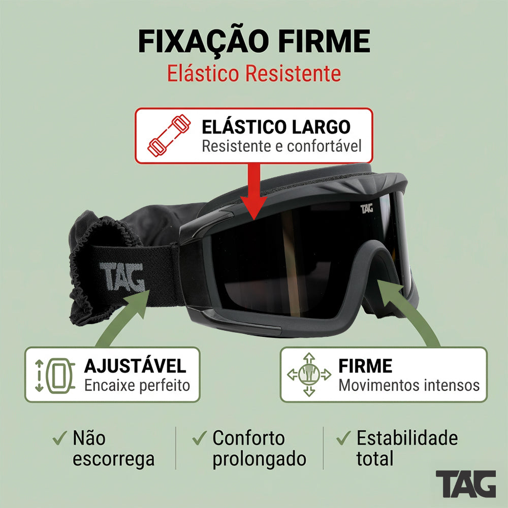 Óculos Tático Storm TAG com 2 Lentes UV 400