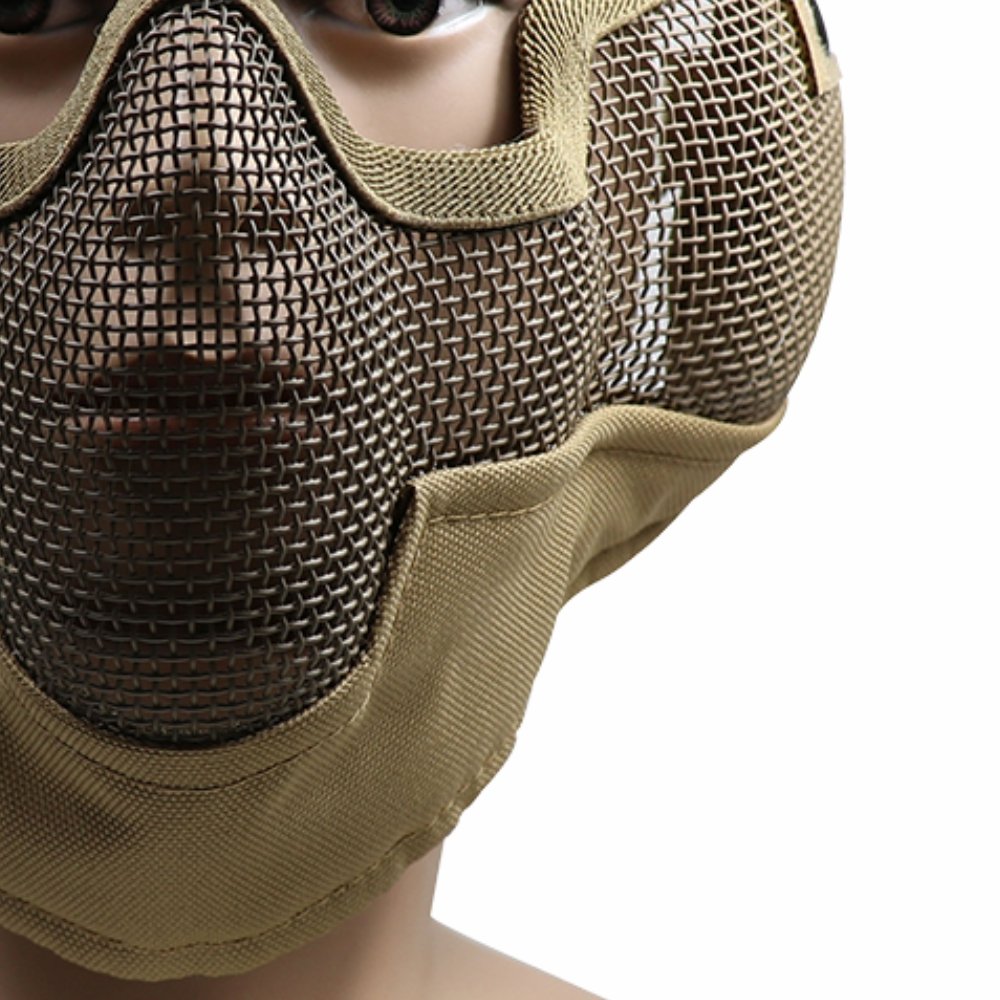 Máscara de meia face TAG com tela metálica