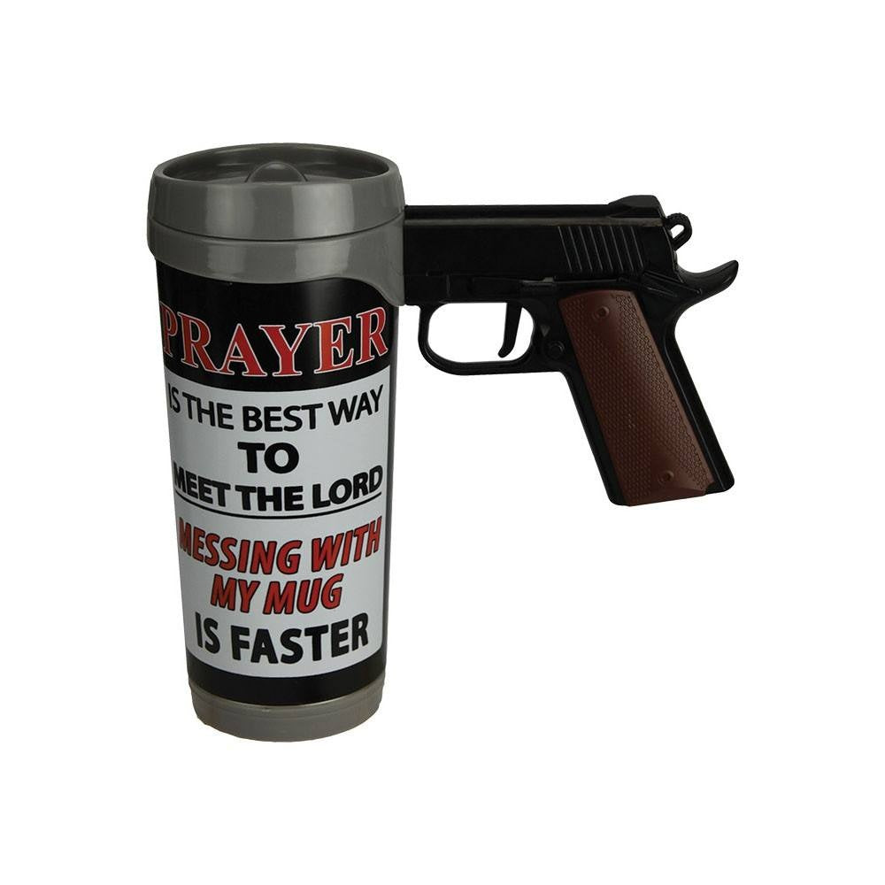 Caneca Prayer Is The Best Pistol Mug TAG