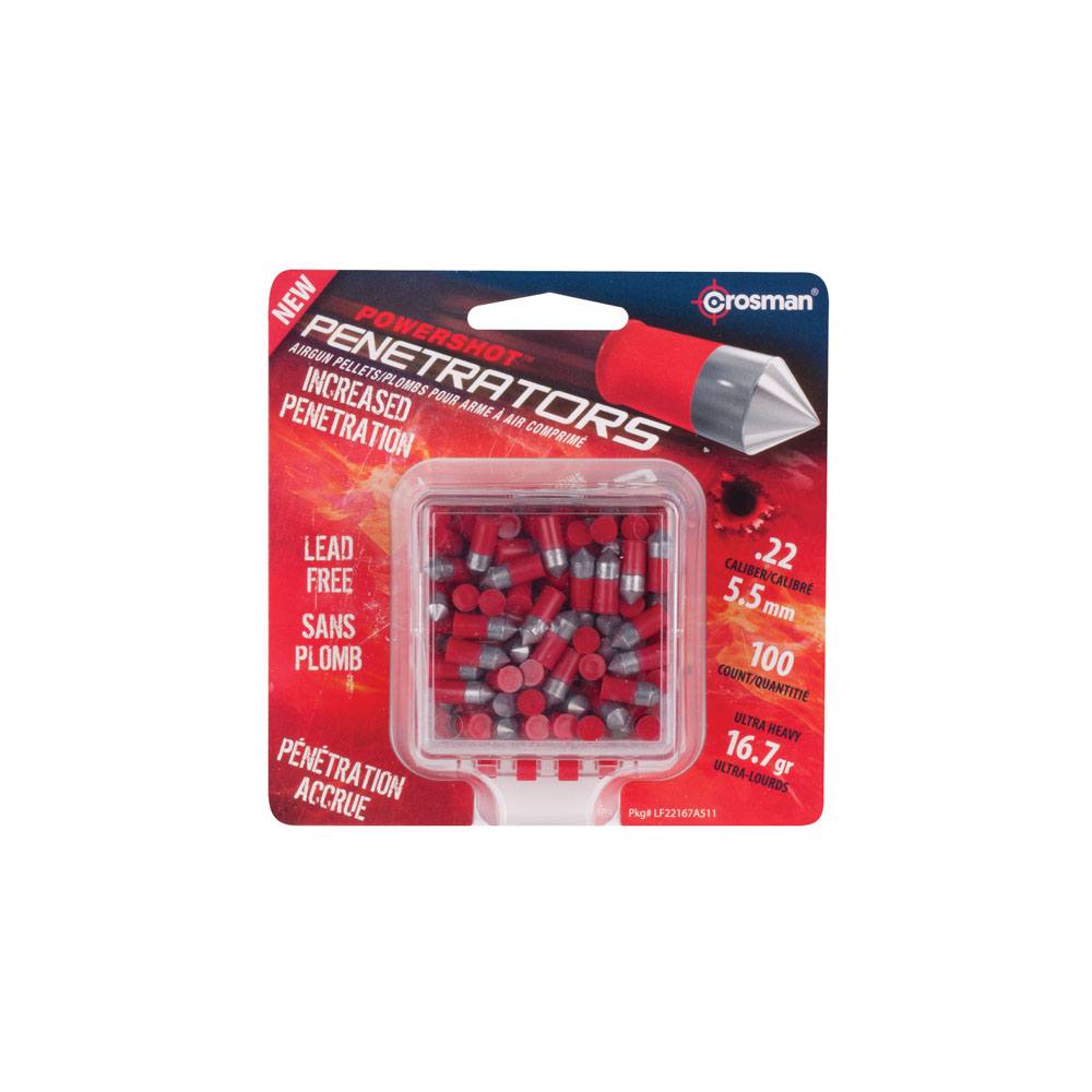 Munição Chumbinho Penetrators Crosman Calibre 5,5mm com 100 unidades