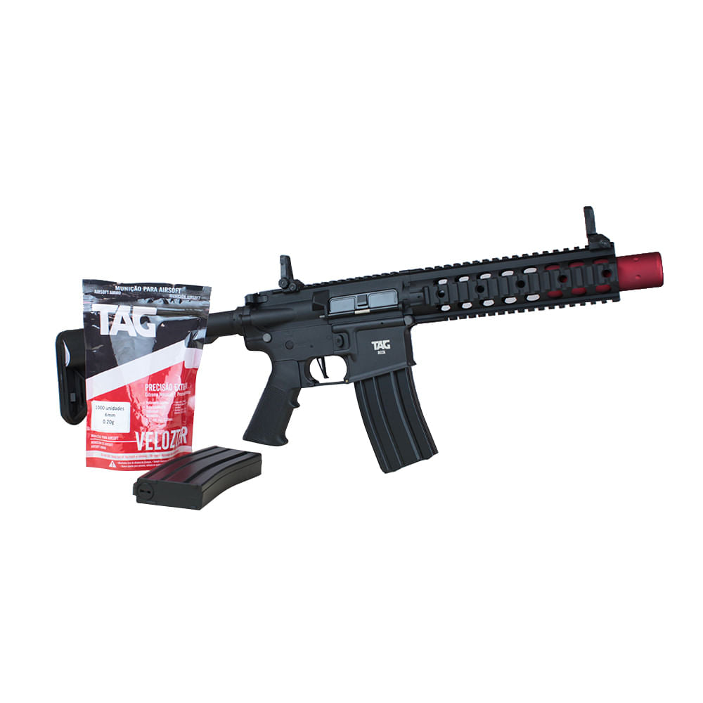 Rifle de airsoft elétrico Delta 6mm tipo AEG TAG