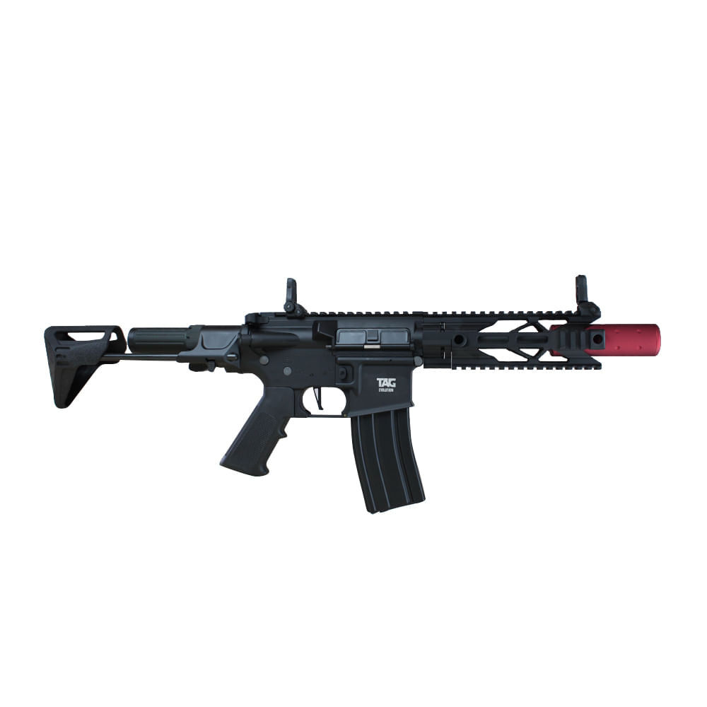 Rifle de airsoft elétrico Power Evolution 6mm tipo AEG full metal TAG