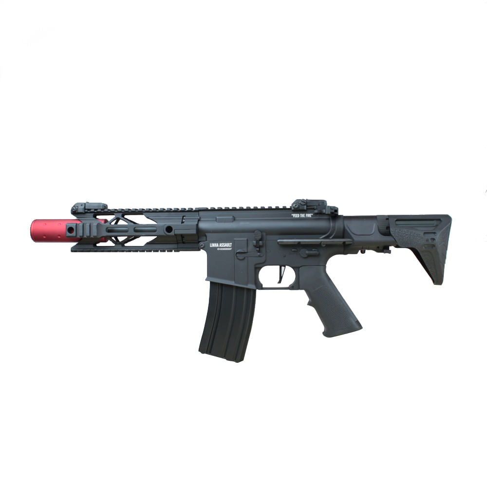 Rifle de airsoft elétrico Power Evolution 6mm tipo AEG full metal TAG