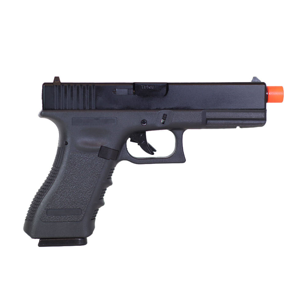 Pistola de airsoft Kosok 17 full metal 6mm E&C Gás Blowback Green Gás