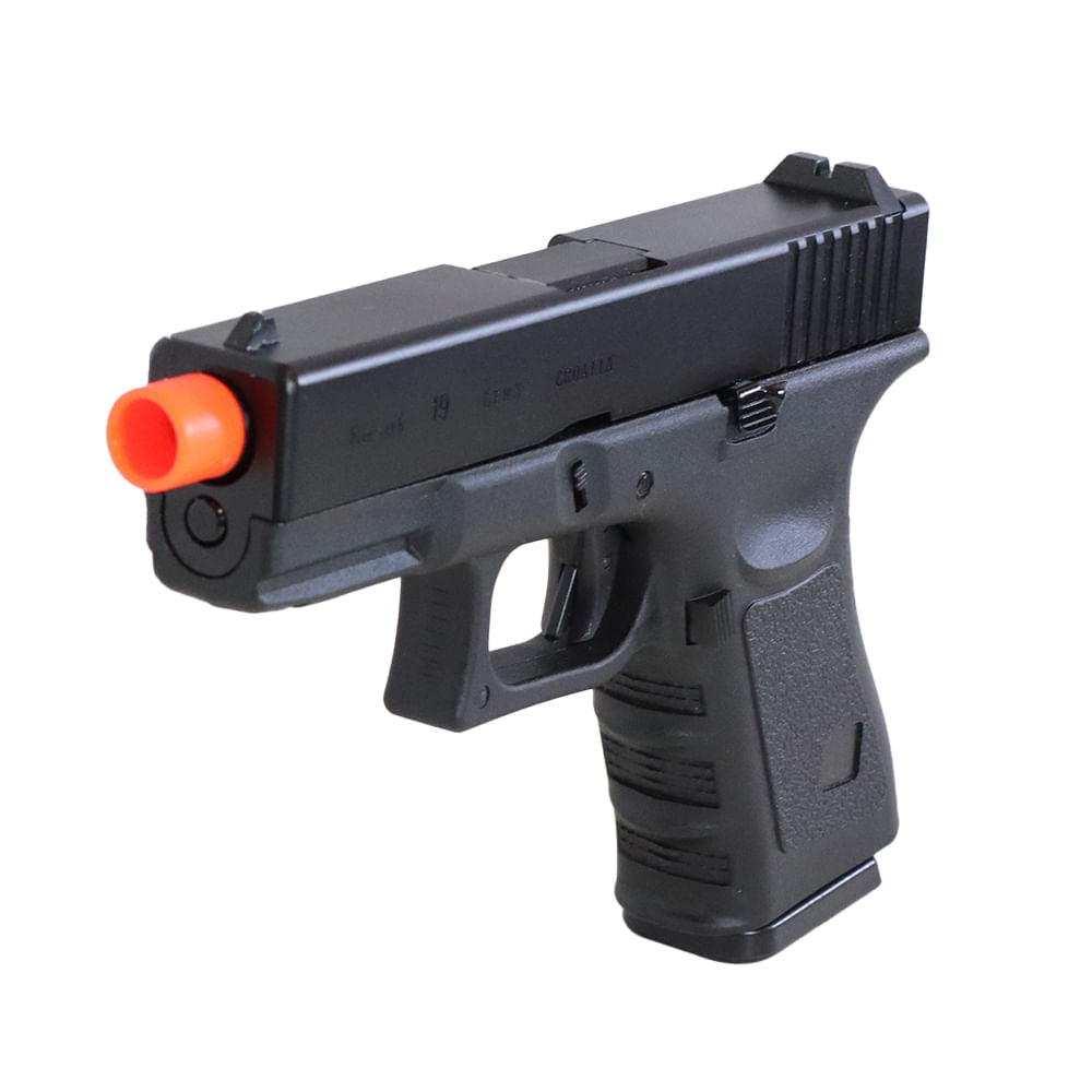 Pistola de airsoft Kosok 19 full metal 6mm E&C Green Gás Blowback