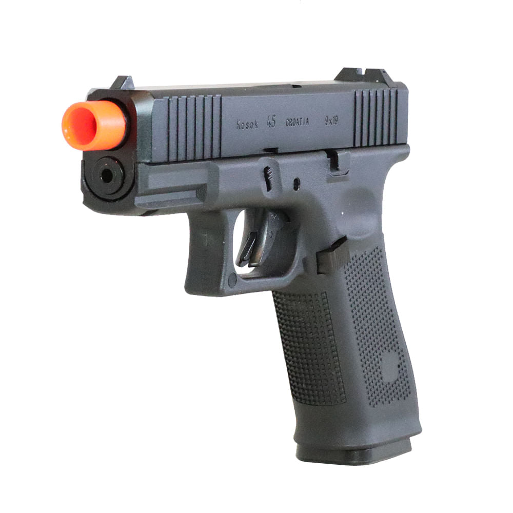 Pistola de airsoft Kosok 45 full metal 6mm E&C Gás Blowback Green Gás