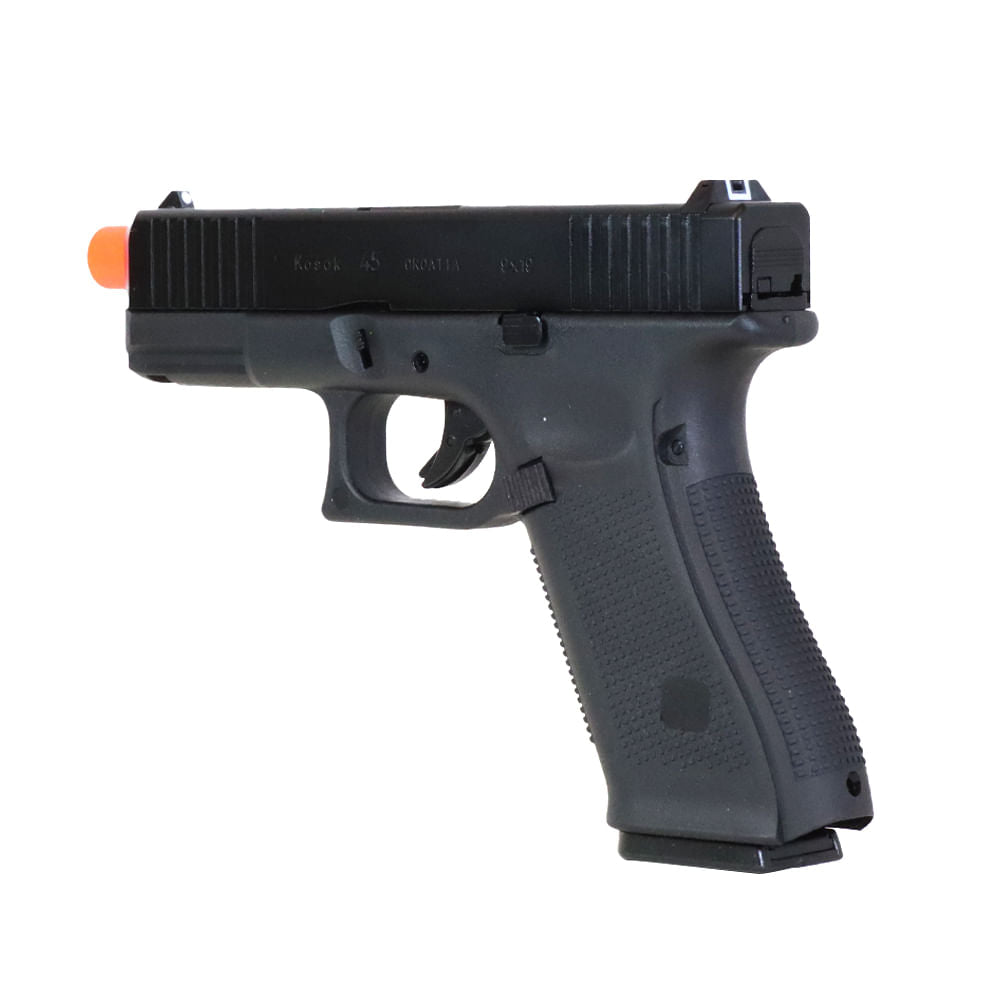 Pistola de airsoft Kosok 45 full metal 6mm E&C Gás Blowback Green Gás