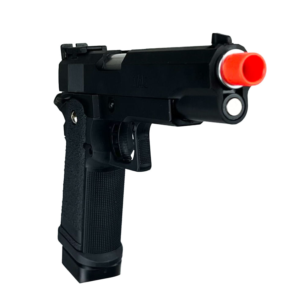 Pistola de Airsoft TAG GBB 1911 Custer com hop up ajustável calibre 6mm