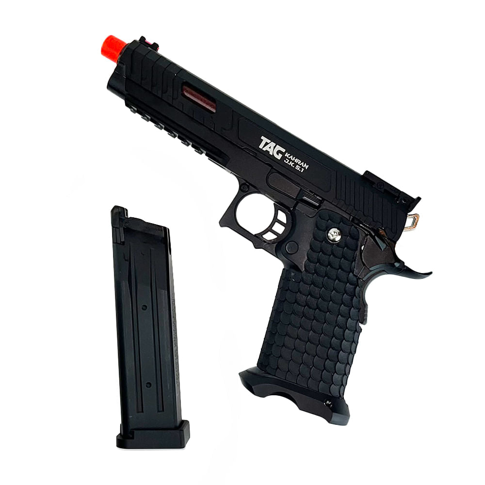 Pistola de airsoft TAG GBB Kahran JW 5.1 semiautomática calibre 6mm