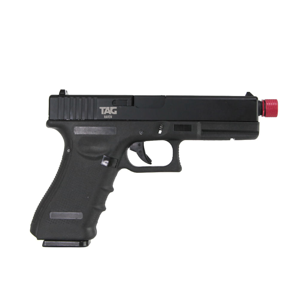 Pistola de airsoft Raven 6mm Green Gás com Blowback TAG