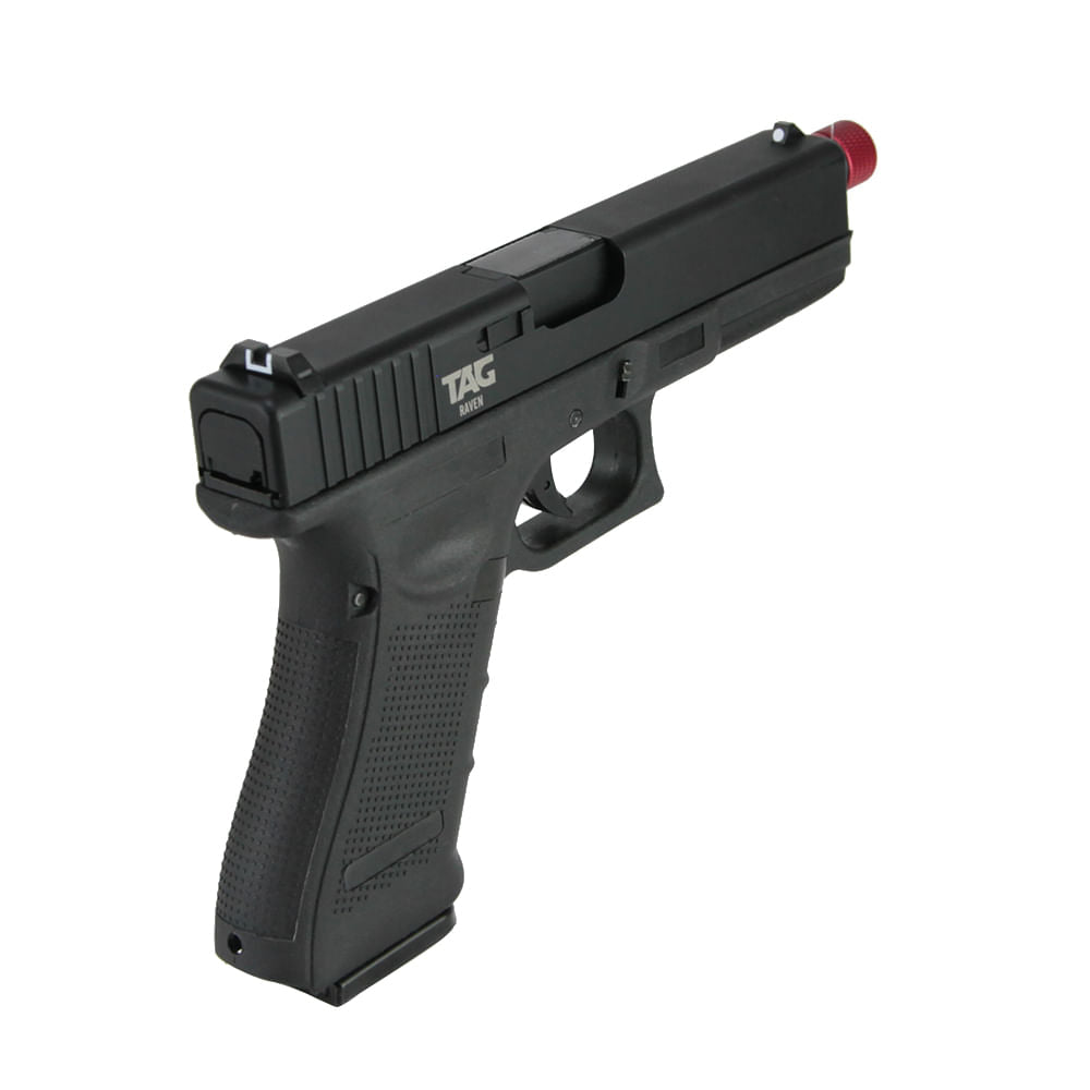 Pistola de airsoft Raven 6mm Green Gás com Blowback TAG