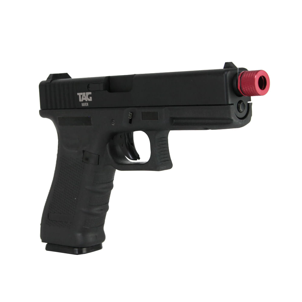Pistola de airsoft Raven 6mm Green Gás com Blowback TAG