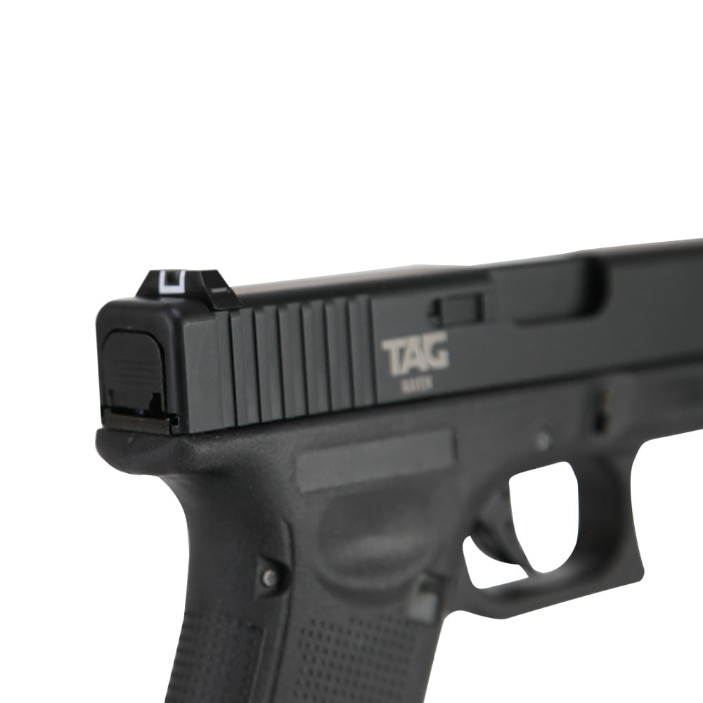 Pistola de airsoft Raven 6mm Green Gás com Blowback TAG