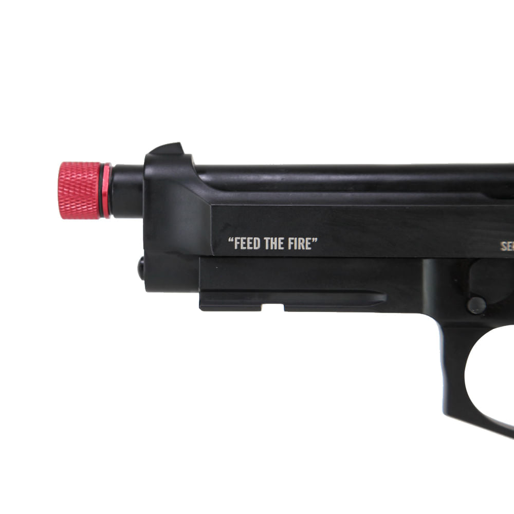 Pistola de airsoft Savage 6mm Green Gás com Blowback TAG