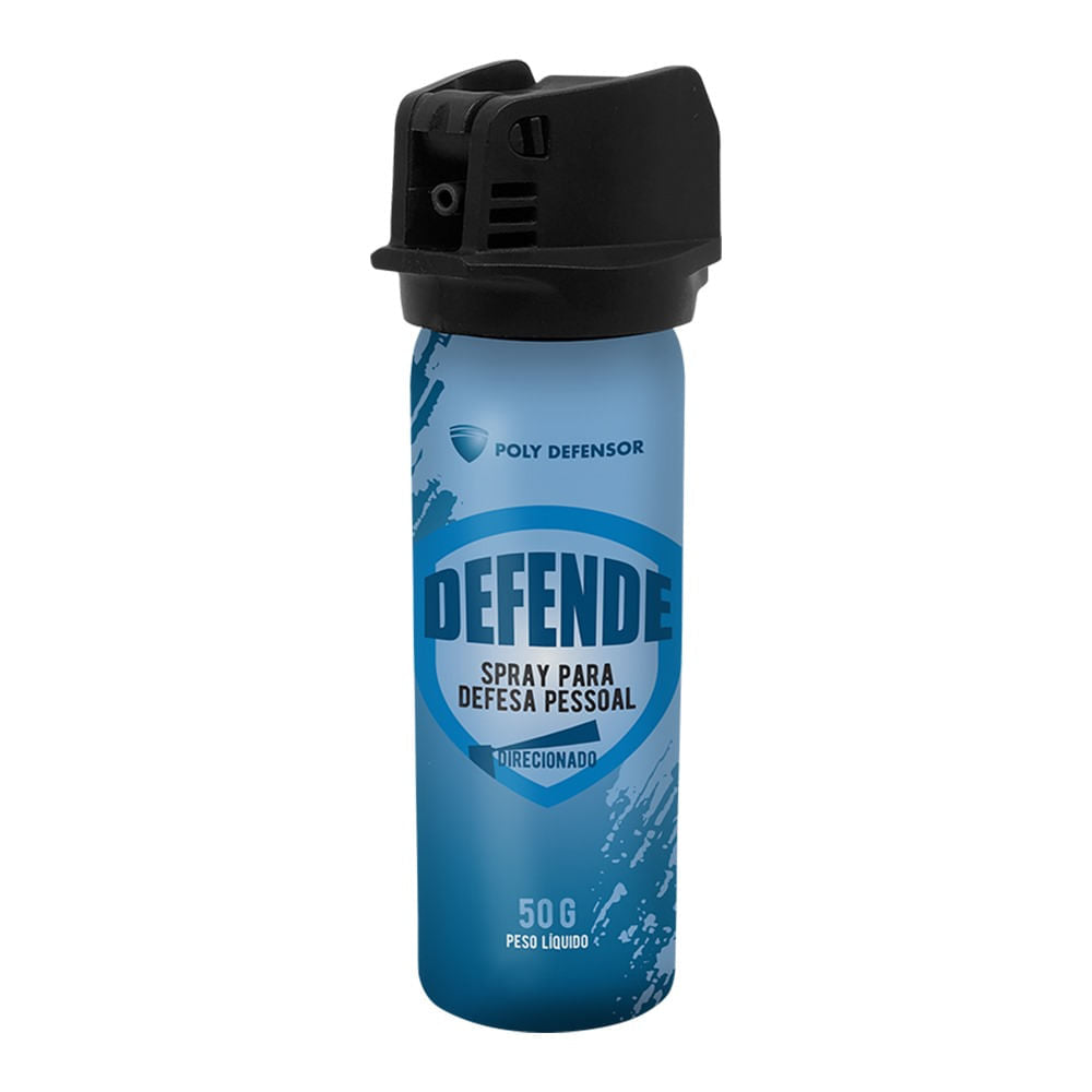 Spray para defesa pessoal Defende da Poly Defensor de jato direcionado 50g