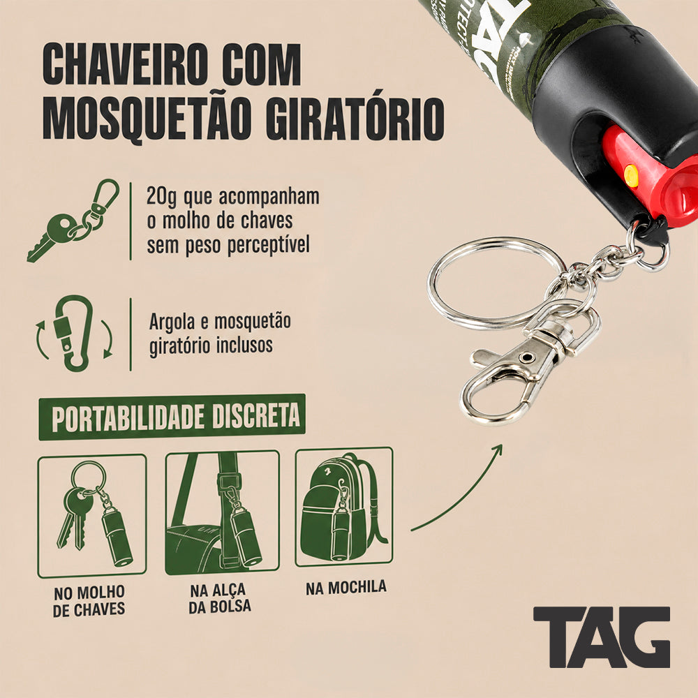 Mini Spray de Defesa Pessoal TAG Protect-X 20g