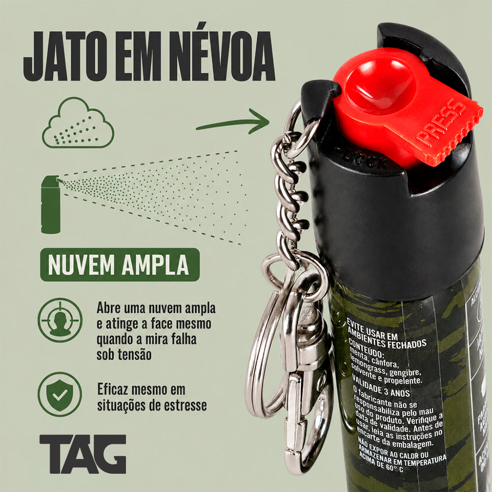 Mini Spray de Defesa Pessoal TAG Protect-X 20g