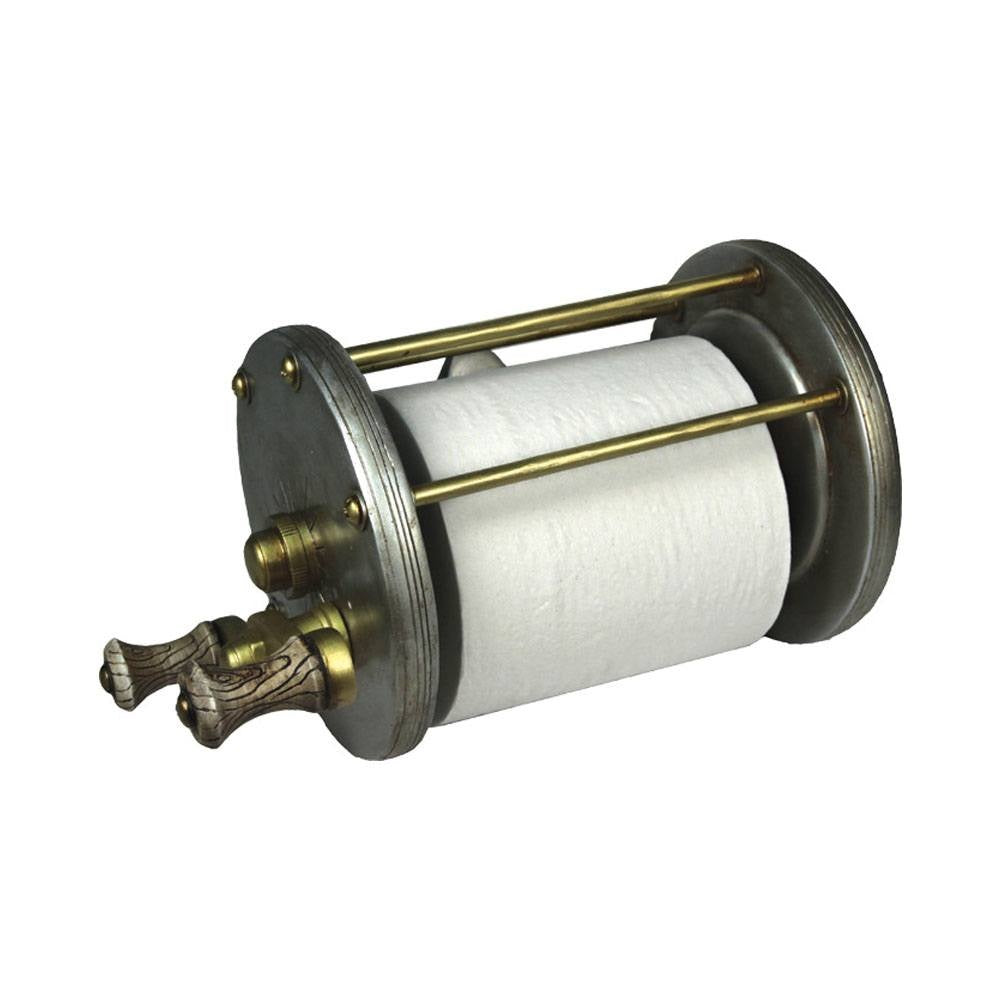 Porta papel higiênico NTK em formato de molinete para colecionadores de pesca
