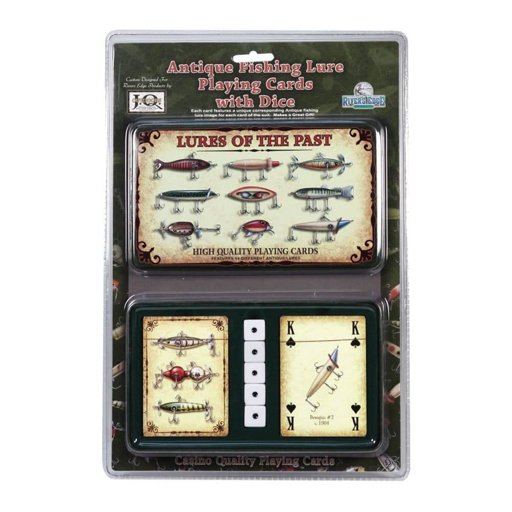 Baralho NTK para colecionadores com temática de pesca com caixa de metal para perfeito armazenamento